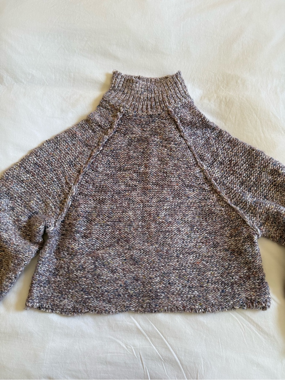 O’Neill Cropped Mock Neck Knit Sweater M